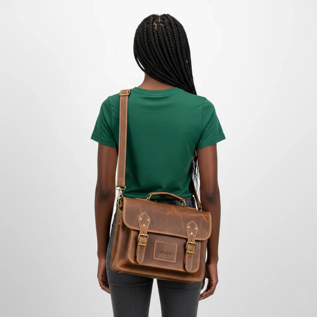 Walker Leather Messenger Bag