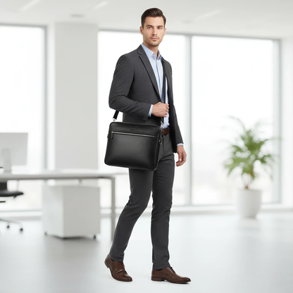 Leather Laptop Messenger Bag